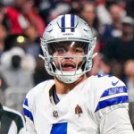 Dallas Cowboys quarterback Dak Prescott (4) on November 3^ 2024 at Mercedes-Benz Stadium.