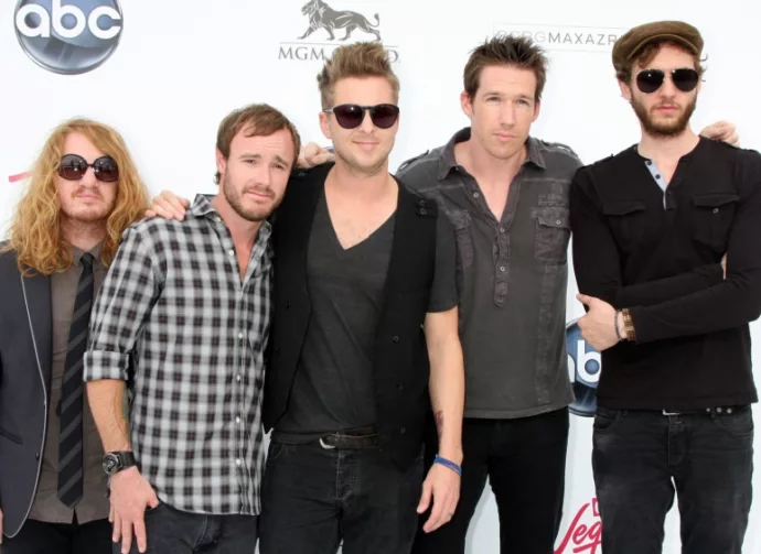 One Republic arriving at the 2011 Billboard Music Awards at MGM Grand Garden Arena on May 22^ 2010 in Las Vegas^ NV.