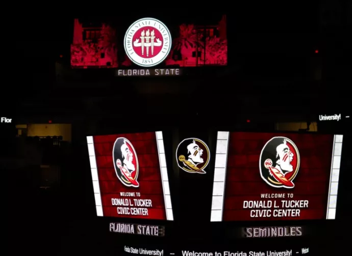 Donald Tucker Civic Center^ home of the Florida State Seminoles basketball team. tallahassee^FL/USA -3/20/19