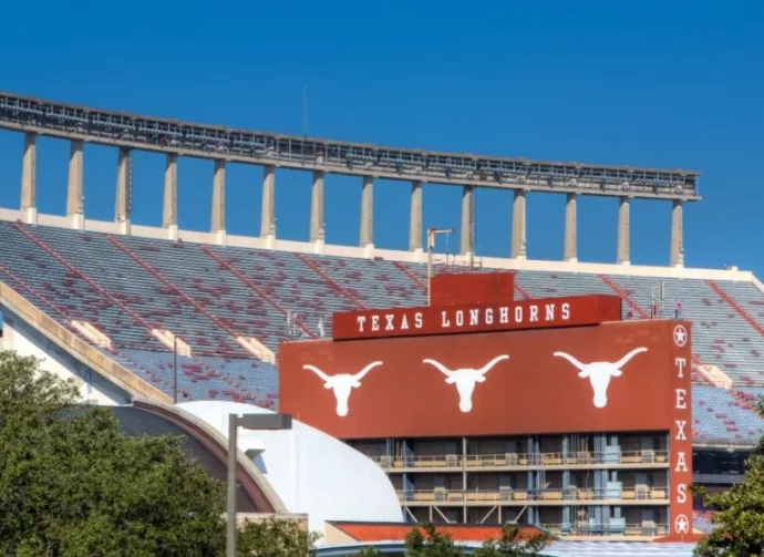 Darrell K Royal Texas Memorial Stadium (home of Texas Longhorns) at campus of University of Texas. November 14^ 2013.