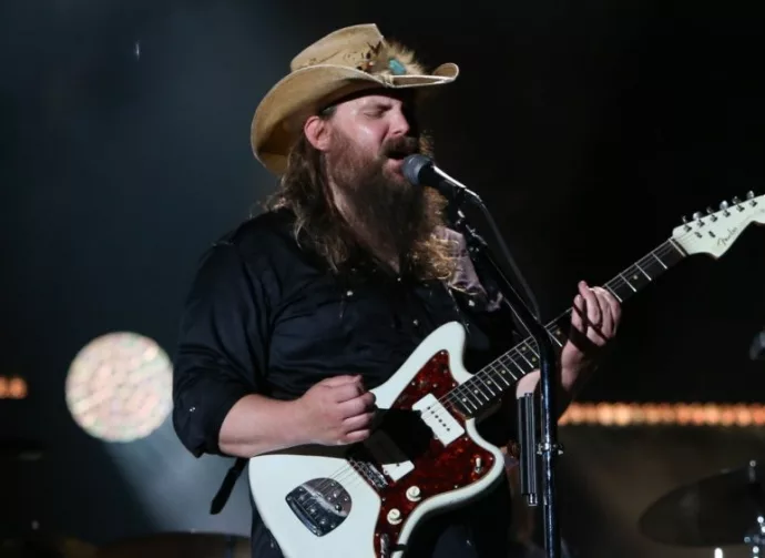 Chris Stapleton performs at the 2018 CMA Fest at Nissan Stadium on June 9^ 2018 in Nashville^ Tennessee.