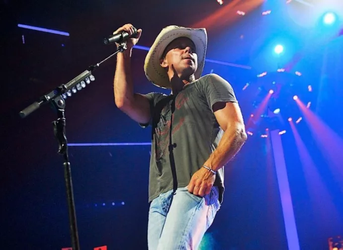 Kenny Chesney performs at the inaugural iHeartRadio Music Festival at the MGM Grand Garden Arena. Las Vegas^ NV^ USA: September 24^ 2011