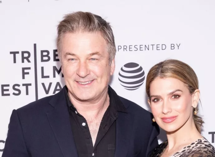 Alec Baldwin and wife Hilaria attend premiere of "Framing John DeLorean" during 2019 Tribeca Film Festival at SVA Theater^ Manhattan New York^ NY^ USA - April 30^ 2019