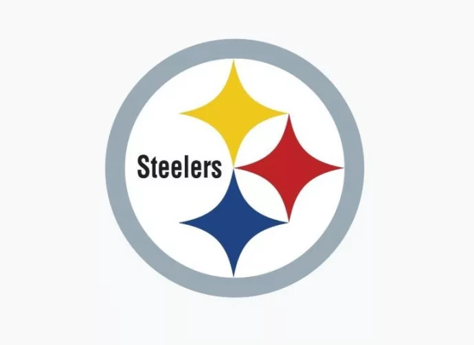 Pittsburgh Steelers - sports editorial vector logo is printed on white paper.