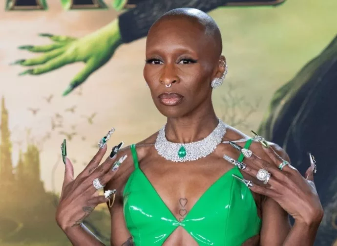 Cynthia Erivo at the premiere for Wicked at the Dorothy Chandler Pavilion. LOS ANGELES^ CA. November 09^ 2024