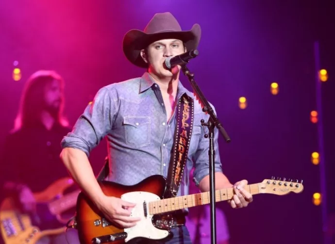 Jon Pardi performs onstage during the "All Time High" tour at the Paramount on January 16^ 2016 in Huntington^ New York.