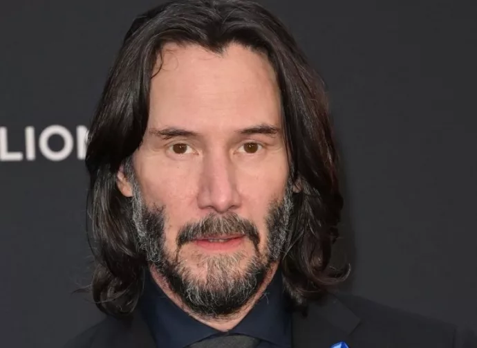 Keanu Reeves at the premiere for "John Wick: Chapter 4" at the TCL Chinese Theatre^ Hollywood. LOS ANGELES^ CA. March 20^ 2023