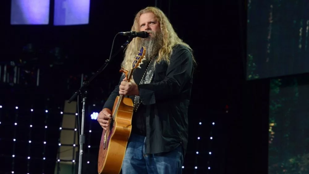 Singer songwriter Jamey Johnson performs at the 2018 Farm Aid. Hartford^ CT - September 22^ 2018