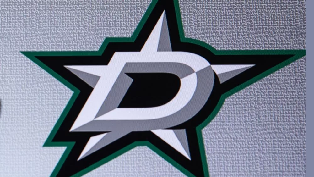 LOGO OF NHL Franchise Dallas Stars. on GREY background