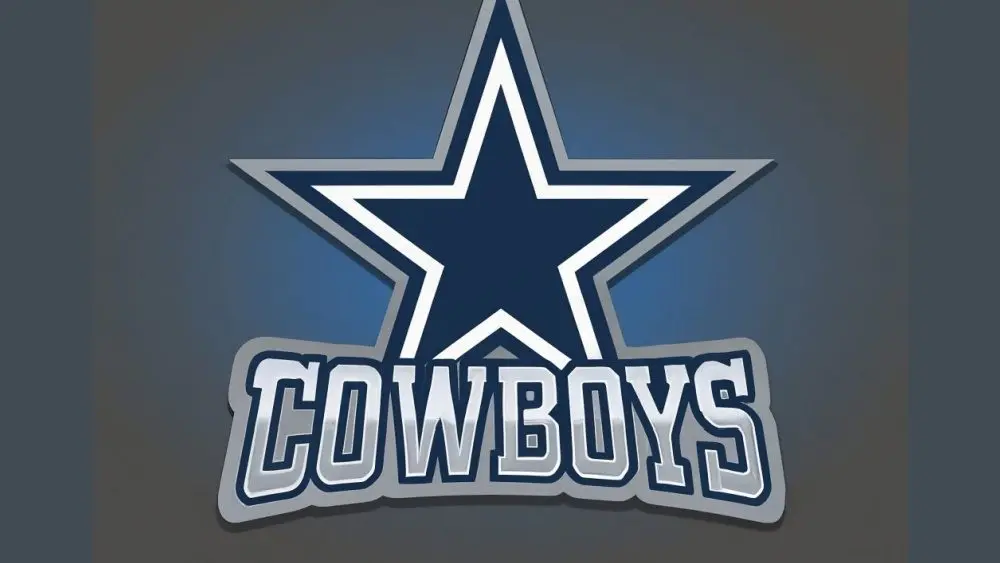 Sports logo vector-style image of dallas cowboys football logo