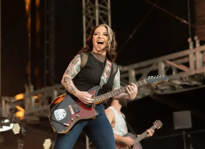 Ashley McBryde performs in concert on April 5^ 2024 in Fort Lauderdale^ Florida. The performance was part of the Tortuga Music Festival.