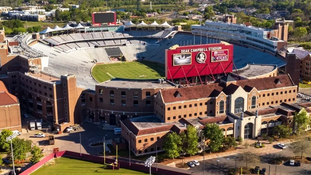 Tallahassee^ FL - March 2023: Doak Campbell Stadium^ home of Florida State University Football