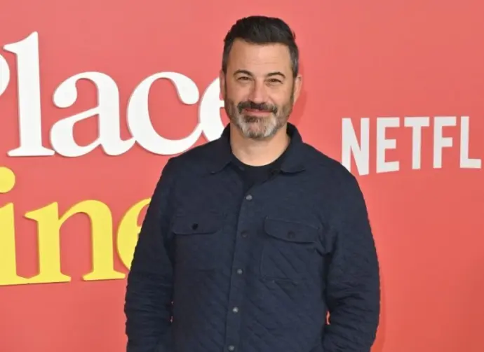 Jimmy Kimmel at the premiere for "Your Place or Mine" at the Regency Village Theatre. LOS ANGELES^ CA. February 02^ 2023: