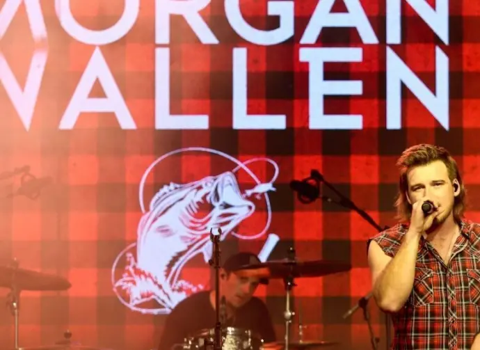 Morgan Wallen performs at CMT's RAMJAM on June 3^ 2019 at TopGolf in Nashville^ Tennessee.