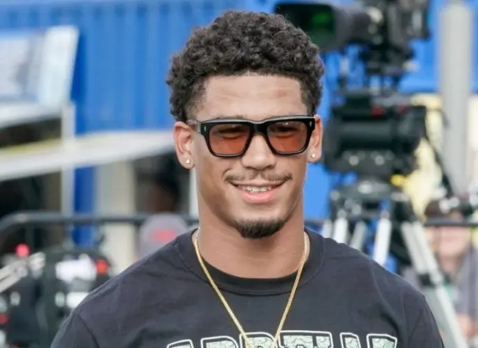 New York Jets wide receiver Allen Lazard (10) before the 2023 Pro Hall of Fame Game against the Cleveland Browns on August 3^ 2023 at Tom Benson Hall of Fame Stadium.