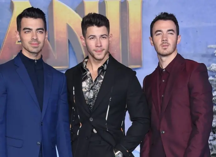 Jonas Brothers arrives for the ÔJumanji: The Next LevelÕ Los Angeles Premiere on December 09^ 2019 in Hollywood^ CA