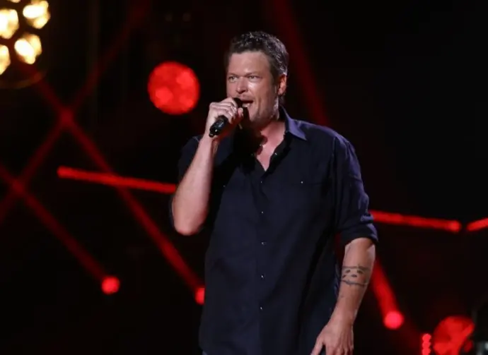 Blake Shelton performs in concert during the 2017 CMA Music Festival on June 9^ 2017 at Nissan Stadium in Nashville^ Tennessee.