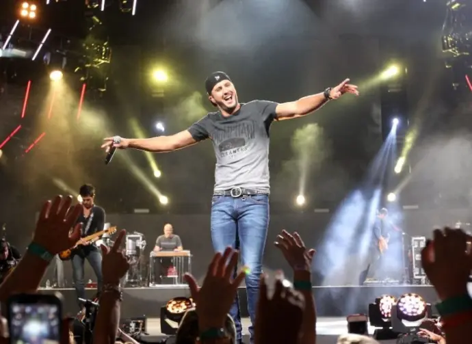 Luke Bryan performs in concert at the XFINITY Theatre on September 13^ 2014 in Hartford^ Connecticut.