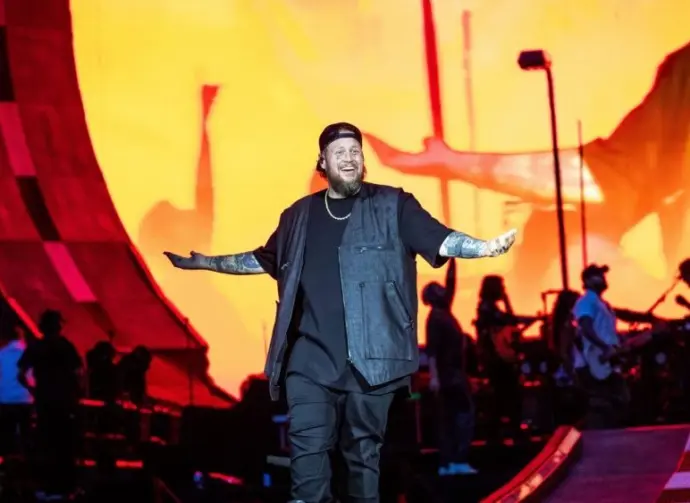 Jelly Roll performs at Tottenham Hotspur Stadium supporting on Post Malone's The BIG ASS World Tour London^ UK - September 20^ 2025