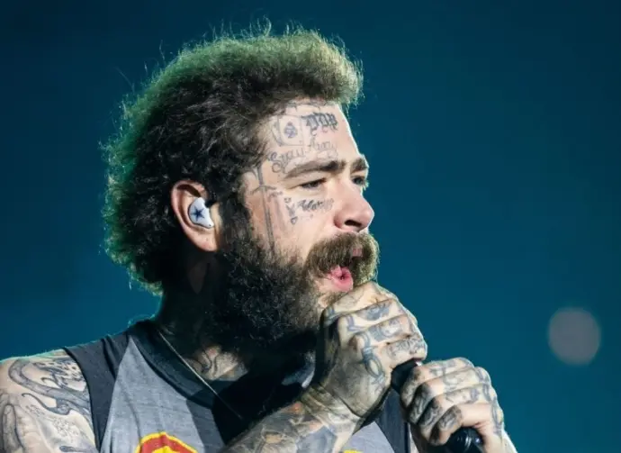 Post Malone performs at Tottenham Hotspur Stadium on his The BIG ASS World Tour London^ UK - September 20^ 2025
