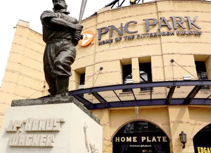 Set on the Allegheny River^ PNC Park is the home of Major League Baseball's Pittsburgh Pirates. Pittsburgh^ PA^ USA - August 5^ 2024
