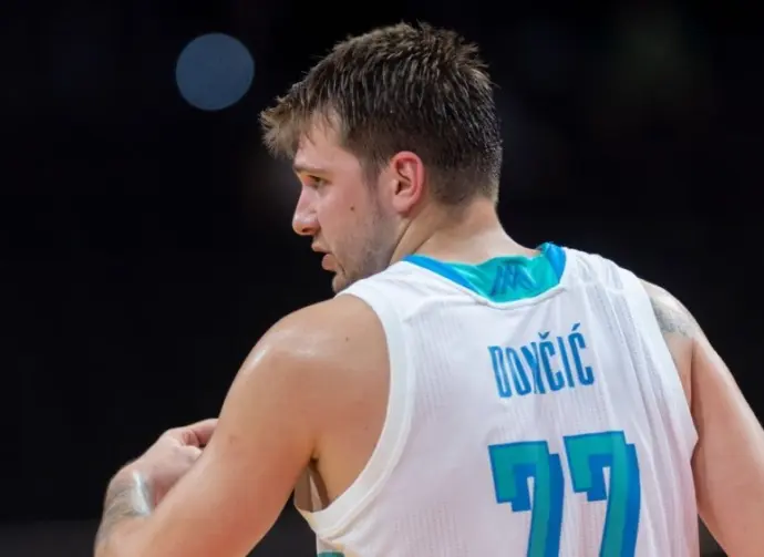 FIBA Olympic qualifying tournament 2020. Slovenia - Venezuela. Basketball player Luka Dončić in action KAUNAS^ LITHUANIA - July 3th 2021