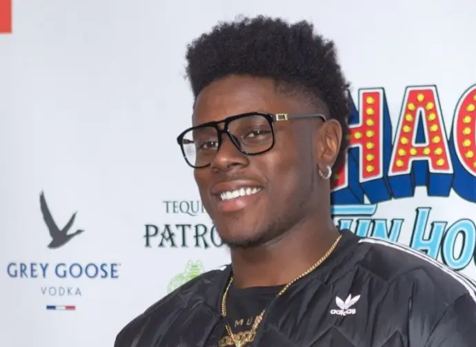 David Njoku - arrives at the 2019 SHAQ FUN HOUSE on February 1st^ 2019 in Atlanta Georgia USA