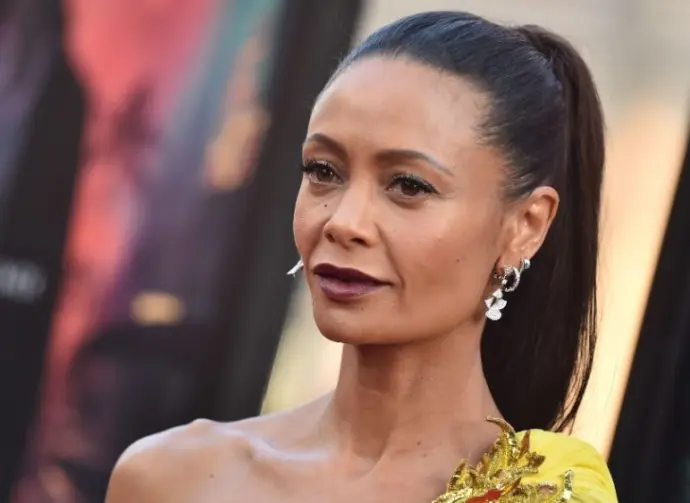 Thandiwe Newton arrives for the 'Reminiscence' Los Angeles Premieree on August 17^ 2021 in Hollywood^ CA