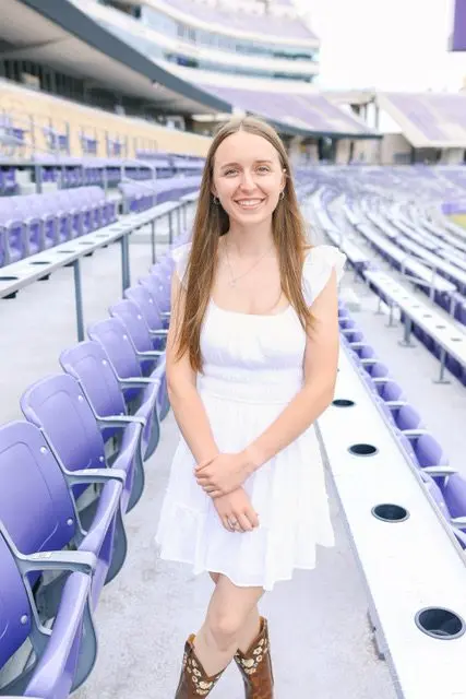 Kira Gangbin, doctoral candidate and researcher at Texas Christian University, photo © Kira Gangbin, courtesy of the Texas Botanical Gardens & Native American Interpretive Center, Inc.