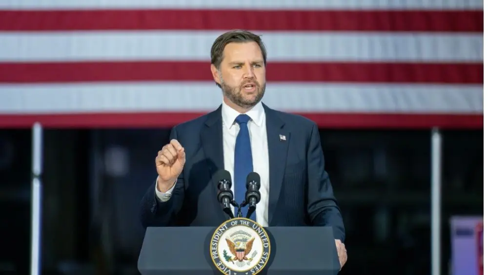 Vice President JD Vance speaks about President Trumps One Big Beautiful Bill at Don's Machine shop in Luzerne County PA West Pittston^ Pennsylvania^ United States^ July 16 2025