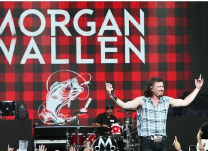 Morgan Wallen performs in concert during the "Can't Say I Ain't Country" Tour on July 20^ 2019 at Northwell Health at Jones Beach Theater in Wantagh^ New York.