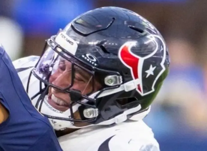 Houston Texans linebacker Henry To’oTo’o #39 during an NFL football game at SoFi Stadium^ Saturday Dec. 27^ 2025^ in Inglewood^ Calif.