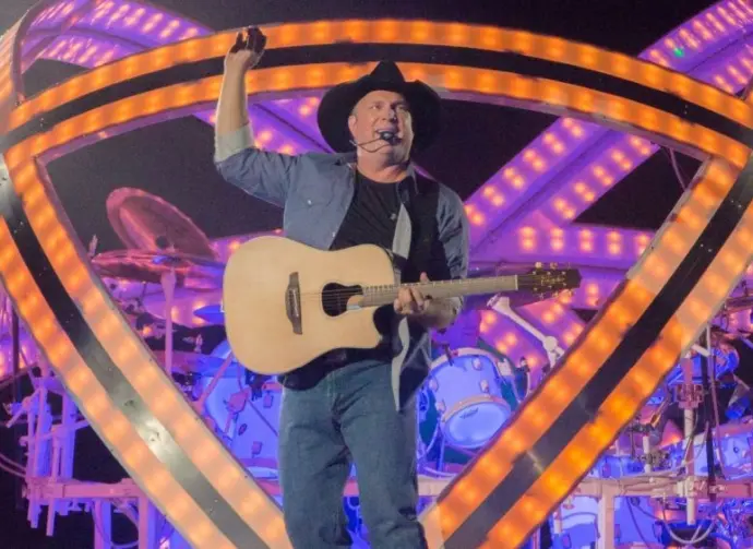 Garth Brooks performs before a sold out crowd at the Sleep Train Arena in Sacramento^ CA. Sacramento^ CA/USA - 3/27/2015