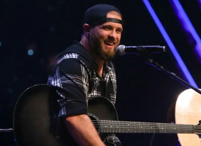 Brantley Gilbert performs at CBS Radio's Stars & Strings event at the Chicago Theatre on November 9^ 2016 in Chicago^ Illinois.