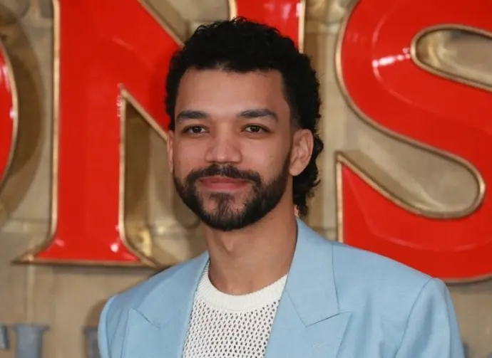 Justice Smith attends the UK Premiere of "Dungeons and Dragons - Honour Among Thieves" at Cineworld Leicester Square in London^ England. March 23^ 2023