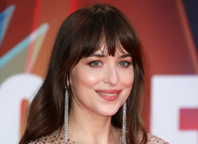 Dakota Johnson attends "The Lost Daughter" UK Premiere at The Royal Festival Hall in London^ England. London^ United Kingdom - October 13^ 2021
