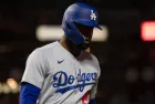 Los Angeles Dodgers outfielder Jason Heyward at Oracle Park. April 11^ 2023 - San Francisco: