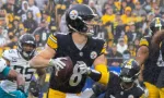 QB KENNY PICKETT (No. 8) of the JACKSONVILLE JAGUARS at ACRISURE STADIUM PITTSBURGH PENNSYLVANIA; OCTOBER 29^ 2023