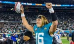 Jaguars QB Trevor Lawrence at TIAA BANK FIELD JACKSONVILLE FLORIDA