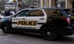 San Antonio police car is shown in San Antonio^ TX^ USA.
