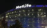 MetLife Stadium exterior view night NX - home New York Giants ^ Jets.