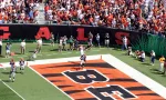NFL football field; Cincinnati Bengals logo