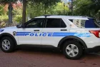 Charlotte^ North Carolina Police Department car parked in uptown Charlotte. CHARLOTTE^ NORTH CAROLINA^ USA
