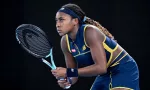 Cori Coco Gauff during the Australian Open AO 2024 Grand Slam tennis tournament on January 25^ 2024 at Melbourne Park^ Australia.