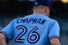 Toronto Blue Jays third baseman Matt Chapman jogs from the dugout during a game against Oakland Athletics at the Oakland Coliseum. July 5^ 2022