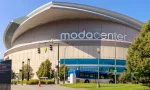 Moda Center^ Sports arena in Portland city. Portland^ Oregon - Aug 29^ 2018