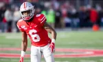 Jameson Williams #6 - NCAA Division 1 Football University of Maryland Terrapins Vs. Ohio State Buckeyes on November 11th 2019 at the Ohio State Stadium in Columbus^ Ohio USA