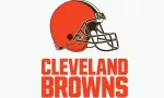 Cleveland Browns^ editorial vector logo is printed on white paper.