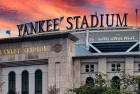 Entrance and sign at Yankee Stadium in the Bronx^ NY. January 3^ 2024