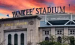 Entrance and sign at Yankee Stadium in the Bronx^ NY. January 3^ 2024